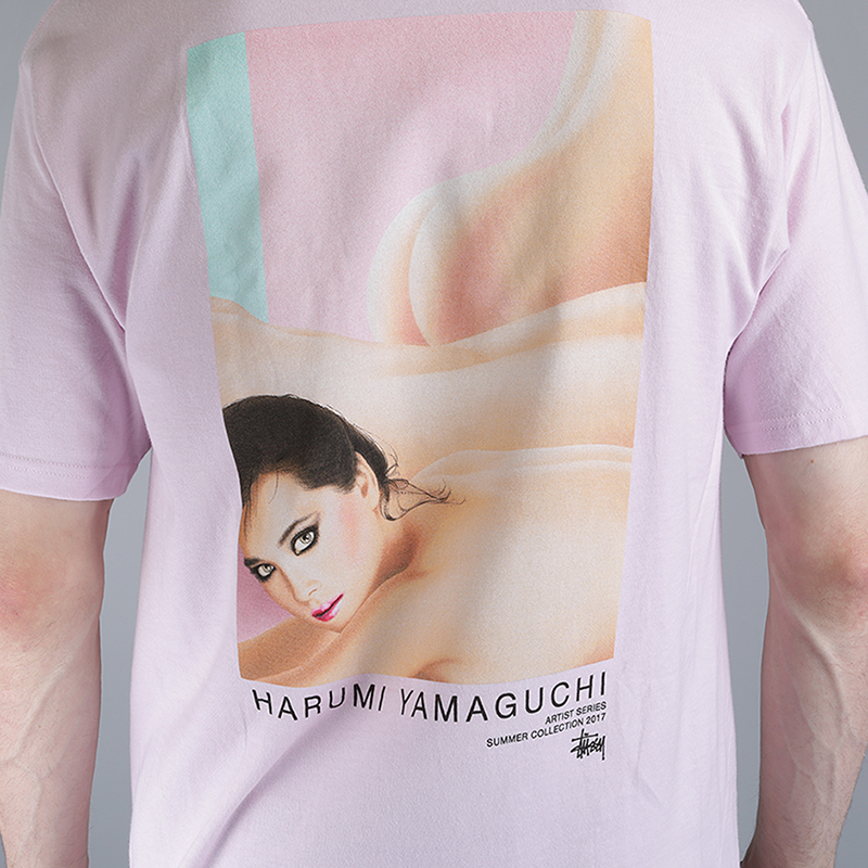 Мужская футболка Stussy Harumi Yamaguchi Nude Tee (1904097-lgt lavender)  - цена, описание, фото 4